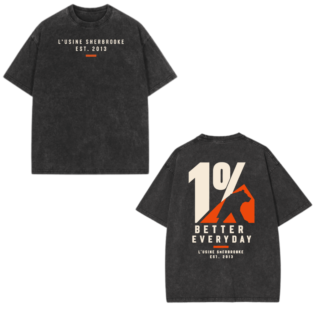 T-Shirt Oversize Washed - L'Usine Sherbrooke - Collection Non Conventionnel