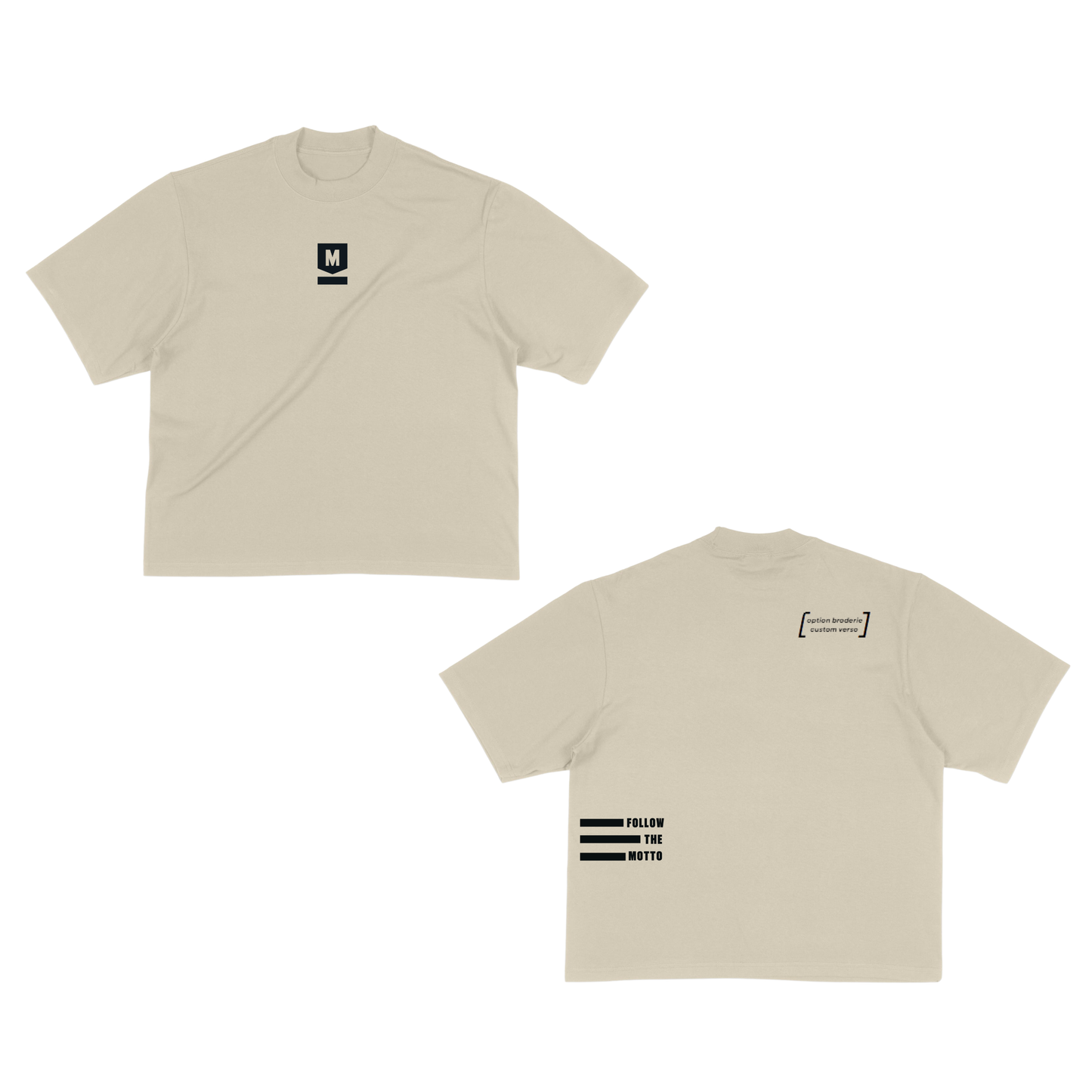 Oversized Heavy T-Shirt -  MOTTO